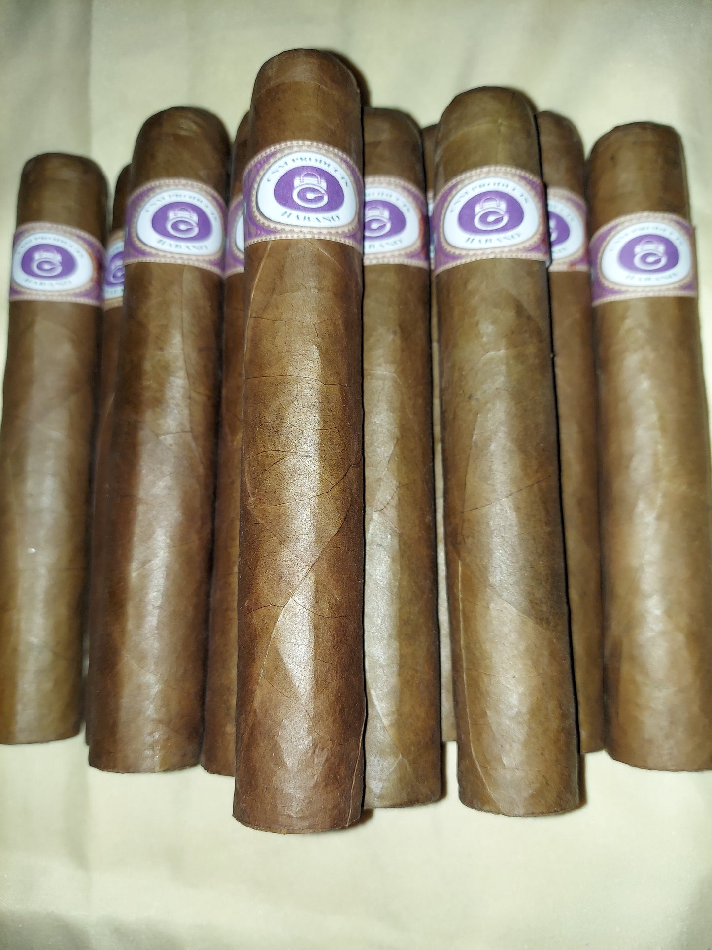 25 Habano blend cigars with humidor