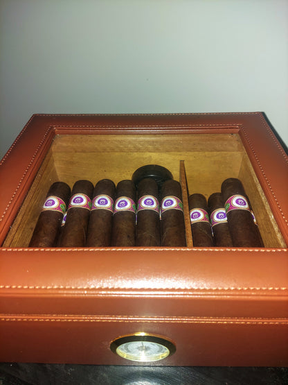 25 Maduro blend Cigars with Humidor