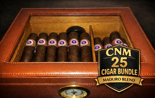 25 Maduro blend Cigars with Humidor